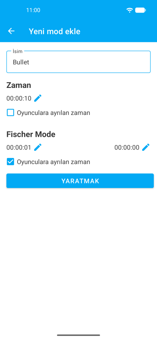 Özel zaman ayarlarıyla kendi oyun modlarınızı oluşturun