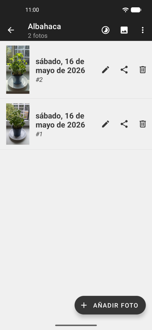 Álbum con la foto de hoy