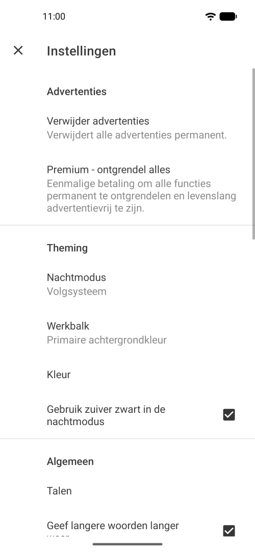 Meer instellingen voor Speed Reader om alles naar wens aan te passen